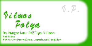 vilmos polya business card